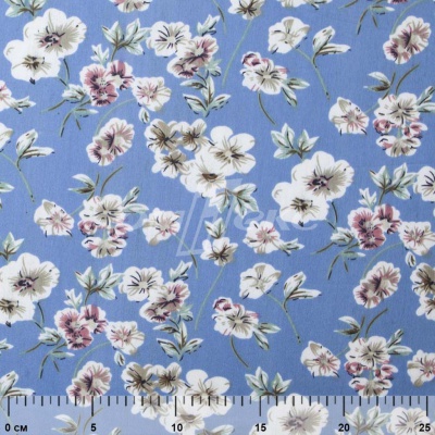 Плательная ткань "Фламенко" 12.1, 80 гр/м2, шир.150 см, принт растительный - купить в Северске. Цена 241.49 руб.
