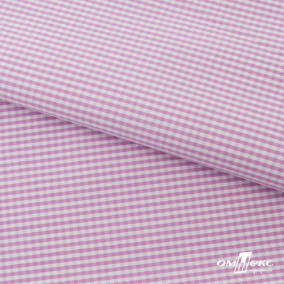 Ткань сорочечная Клетка Виши, 115 г/м2, 58% пэ,42% хл, шир.150 см, цв.1-розовый, (арт.111) - купить в Северске. Цена 306.69 руб.