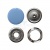 Кнопка рубашечная (закрытая) 9,5мм - эмаль, цв.182 - св.голубой - купить в Северске. Цена: 5.74 руб.
