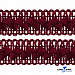 Тесьма декоративная "Самоса" 093, шир. 20 мм/уп. 33+/-1 м, цвет бордовый