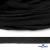 Шнур плетеный d-8 мм плоский, 70% хлопок 30% полиэстер, уп.85+/-1 м, цв.- чёрный - купить в Северске. Цена: 735 руб.