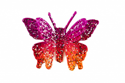 Бабочка декоративная пластиковая #10 - купить в Северске. Цена: 7.09 руб.