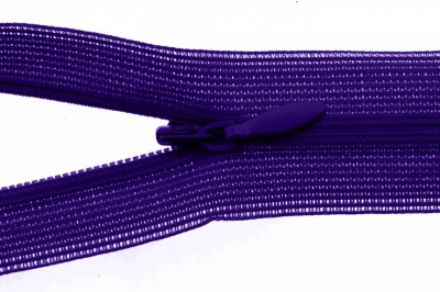 Молния потайная Т3 866, 20 см, капрон, цвет фиолетовый - купить в Северске. Цена: 5.27 руб.