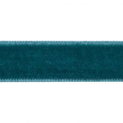 Лента бархатная нейлон, шир.12 мм, (упак. 45,7м), цв.65-изумруд - купить в Северске. Цена: 392 руб.