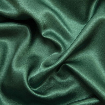 Поли креп-сатин 19-5420, 125 (+/-5) гр/м2, шир.150см, цвет зелёный - купить в Северске. Цена 155.57 руб.