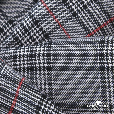 Ткань костюмная "Клер" 80% P, 16% R, 4% S, 200 г/м2, шир.150 см,#10 цв-серый/красный - купить в Северске. Цена 412.02 руб.