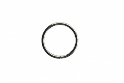 Кольцо металлическое d-15 мм, цв.-никель - купить в Северске. Цена: 2.45 руб.
