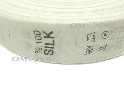 Состав и уход за тк.100% Silk (1000 шт) - купить в Северске. Цена: 520.46 руб.