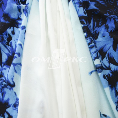 Плательная ткань "Фламенко" 19.1, 80 гр/м2, шир.150 см, принт растительный - купить в Северске. Цена 241.49 руб.