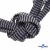 Шнурки #107-07, плоские 130 см, двухцветные цв.серый/чёрный - купить в Северске. Цена: 23.03 руб.